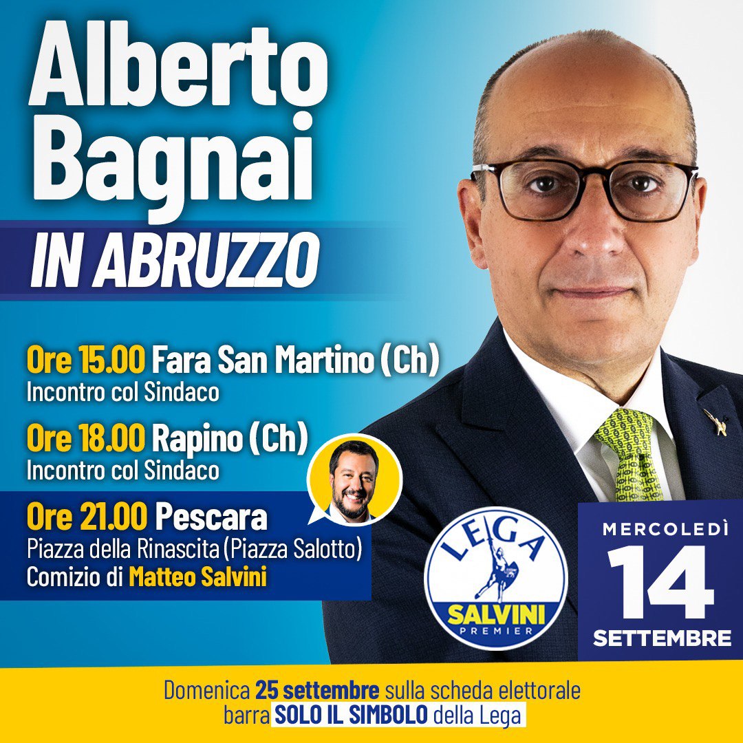 Alberto Bagnai in Abruzzo